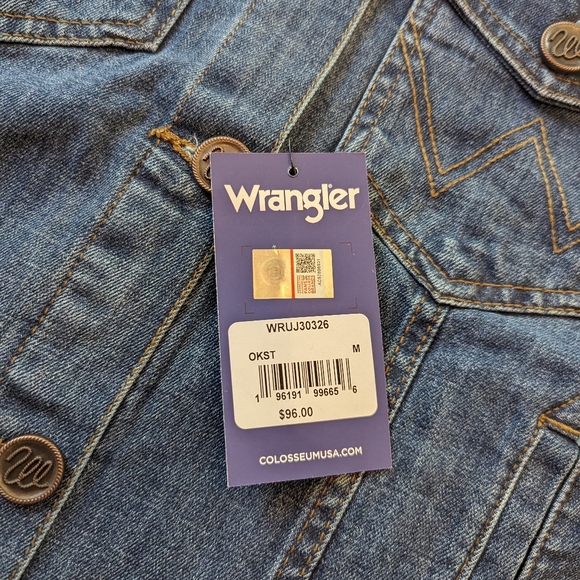 Wrangler Retro Oklahoma State Cowboys Denim Jacket Women's - Picture 2 of 14